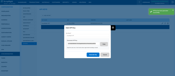 generateAPIkey
